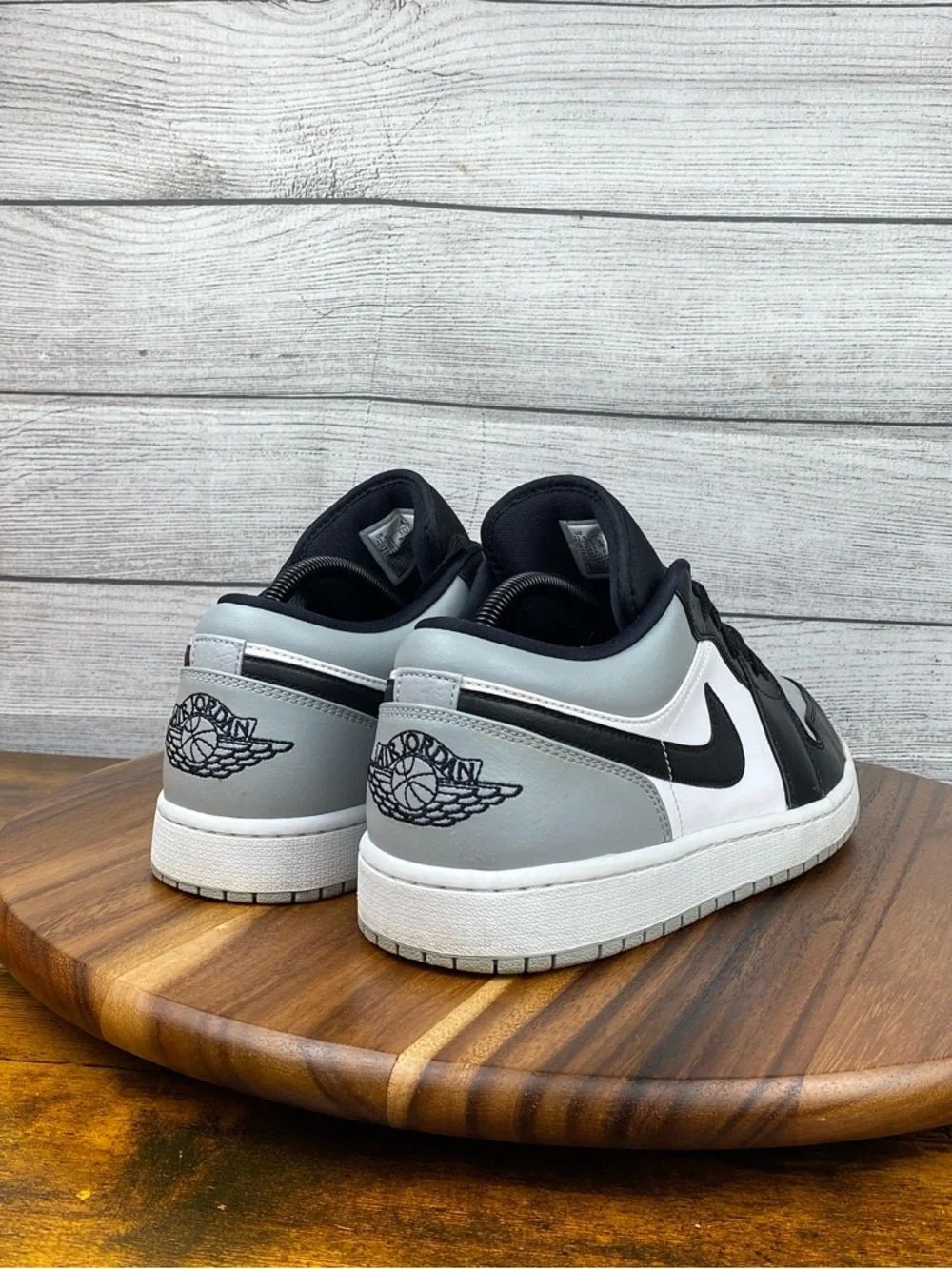 Nike Air Jordan 1 Low Shadow Toe Black Grey Shoes 553558-052 Men’s Size 11.5 - Picture 5 of 12